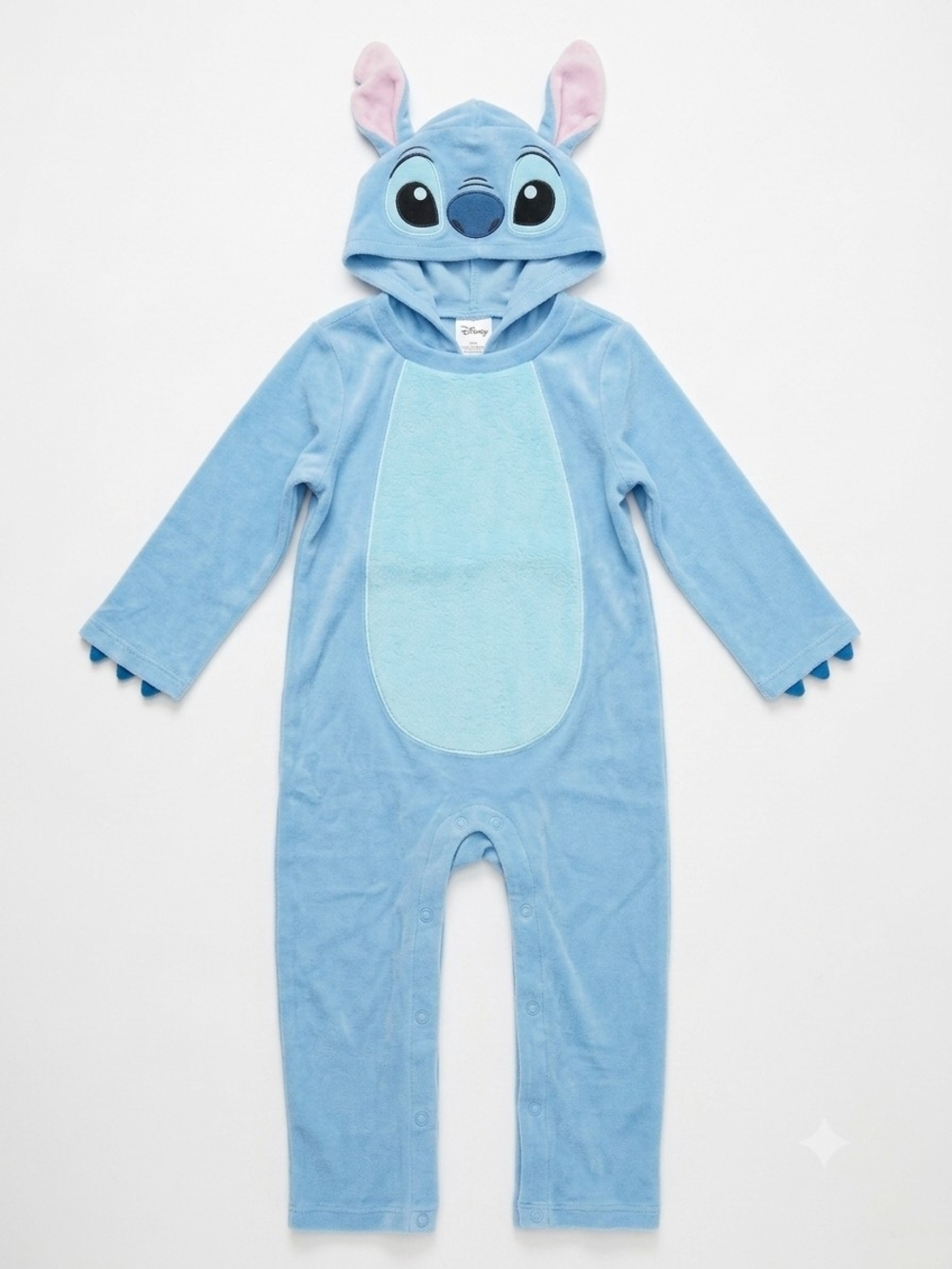 Disney Light Blue Stitch Hooded One-Piece Costume (18-24 Months)
